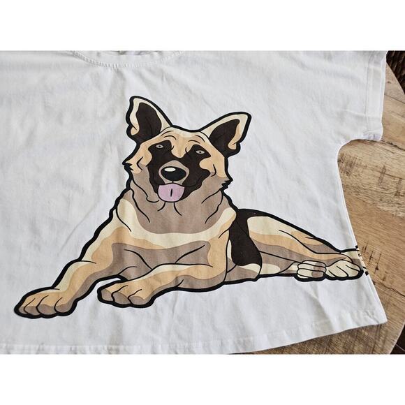 The Crop Stop German Shepard Crop Top Women's Size M Rare EUC - Picture 2 of 6